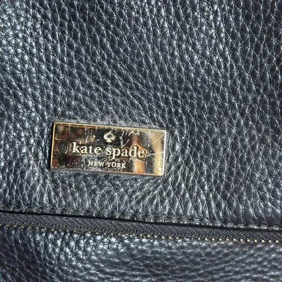 Kate Spade New York Polly Black Leather Convertible Crossbody Bag - Picture 3 of 7